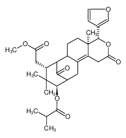 (4R,4aR,8R,10R)-4-(furan-3-yl)-8-(2-methoxy-2-oxoethyl)-4a,9,9-trimethyl-2,13-dioxo-1,4,4a,5,6,6a,7,8,9,10,11,12-dodecahydro-2H-7,11-methanocycloocta[f]isochromen-10-yl isobutyrate CAS:29624-46-2 manufacturer & supplier