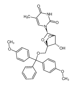 (1S,3R,4S,7S)-1-(4,4'-dimethoxytrityloxymethyl)-7-hydroxy-3-(thymin-1-yl)-2,5-dioxabicyclo[2.2.1]heptane CAS:296253-32-2 manufacturer & supplier