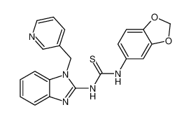 1-(benzo[d][1,3]dioxol-5-yl)-3-(1-(pyridin-3-ylmethyl)-1H-benzo[d]imidazol-2-yl)thiourea CAS:296260-58-7 manufacturer & supplier