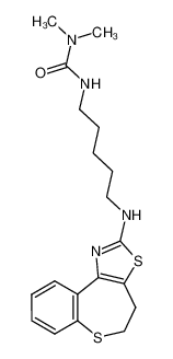 N'-[5-(4,5-Dihydrobenzo[2,3]thiepino[4,5-d][1,3]thiazol-2-ylamino)pentyl]-N,N-dimethylurea CAS:296270-35-4 manufacturer & supplier