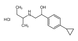 butan-2-yl-[2-(4-cyclopropylphenyl)-2-hydroxyethyl]azanium,chloride CAS:29632-42-6 manufacturer & supplier