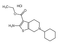 ethyl 2-amino-6-cyclohexyl-5,7-dihydro-4H-thieno[2,3-c]pyridine-3-carboxylate,hydrochloride CAS:29635-10-7 manufacturer & supplier