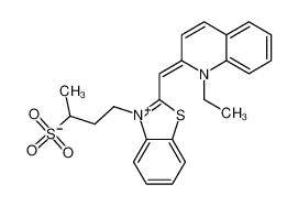 4-[2-[(1-ethylquinolin-1-ium-2-yl)methylidene]-1,3-benzothiazol-3-yl]butane-2-sulfonate CAS:29637-13-6 manufacturer & supplier