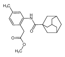 {2-[(Adamantane-1-carbonyl)-amino]-4-methyl-phenyl}-acetic acid methyl ester CAS:29640-93-5 manufacturer & supplier