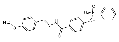 N-{4-[1-(4-Methoxy-phenyl)-meth-(E)-ylidene-hydrazinocarbonyl]-phenyl}-benzenesulfonamide CAS:29645-79-2 manufacturer & supplier