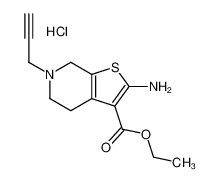 ethyl 2-amino-6-prop-2-ynyl-5,7-dihydro-4H-thieno[2,3-c]pyridine-3-carboxylate,hydrochloride CAS:29650-20-2 manufacturer & supplier