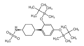 cis-N-[4-(2,4-Bis{[tert-butyl(dimethyl)silyl]oxy}phenyl)cyclohexyl] Methane Sulfonamide CAS:296764-21-1 manufacturer & supplier