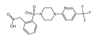 {2-[4-(5-Trifluoromethylpyridin-2-yl)piperazine-1-sulfonyl]phenyl}acetic acid CAS:296765-73-6 manufacturer & supplier