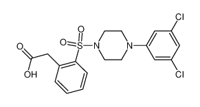 {2-[4-(3,5-Dichlorophenyl)piperazine-1-sulfonyl]phenyl}acetic acid CAS:296765-78-1 manufacturer & supplier