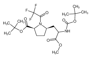 (2S,5R)-5-(2-tert-Butoxycarbonylamino-2-methoxycarbonyl-ethyl)-1-(2,2,2-trifluoro-acetyl)-pyrrolidine-2-carboxylic acid tert-butyl ester CAS:296782-39-3 manufacturer & supplier