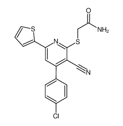 (4-(p-chlorophenyl)-3-cyano-6-(2'-thienyl)-2-pyridinylthio)acetamide CAS:296798-15-7 manufacturer & supplier