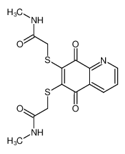 N,N'-dimethyl-2,2'-(5,8-dioxo-5,8-dihydro-quinoline-6,7-diylbissulfanyl)-bis-acetamide CAS:29686-73-5 manufacturer & supplier