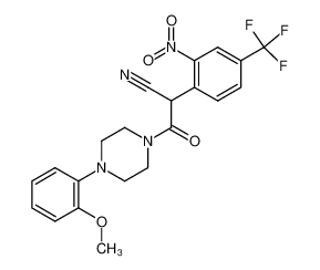 1-[cyano-(2-nitro-4-trifluoromethyl-phenyl)-acetyl]-4-(2-methoxy-phenyl)-piperazine CAS:29687-09-0 manufacturer & supplier