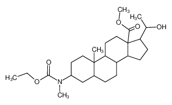 3-(Ethoxycarbonyl-methyl-amino)-17-(1-hydroxy-ethyl)-10-methyl-hexadecahydro-cyclopenta[a]phenanthrene-13-carboxylic acid methyl ester CAS:29699-52-3 manufacturer & supplier