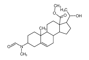 3-(Formyl-methyl-amino)-17-(1-hydroxy-ethyl)-10-methyl-1,2,3,4,7,8,9,10,11,12,14,15,16,17-tetradecahydro-cyclopenta[a]phenanthrene-13-carboxylic acid methyl ester CAS:29699-54-5 manufacturer & supplier