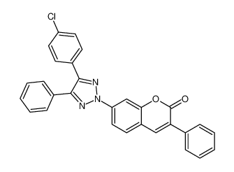 2H-1-Benzopyran-2-one,7-[4-(4-chlorophenyl)-5-phenyl-2H-1,2,3-triazol-2-yl]-3-phenyl- CAS:29702-98-5 manufacturer & supplier