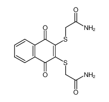 2-(3-Carbamoylmethylsulfanyl-1,4-dioxo-1,4-dihydro-naphthalen-2-ylsulfanyl)-acetamide CAS:29705-59-7 manufacturer & supplier