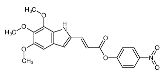 (E)-p-nitrophenyl 3-(5,6,7-trimethoxy-2-indolyl)acrylate CAS:297137-20-3 manufacturer & supplier