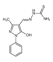 2-((5-hydroxy-3-methyl-1-phenyl-1H-pyrazol-4-yl)methylene)hydrazine-1-carbothioamide CAS:297137-52-1 manufacturer & supplier