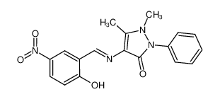 4-((2-hydroxy-5-nitrobenzylidene)amino)-1,5-dimethyl-2-phenyl-1,2-dihydro-3H-pyrazol-3-one CAS:297148-73-3 manufacturer & supplier