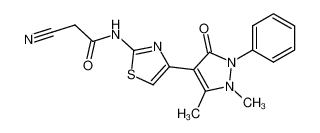 2-cyano-N-[4-(1,2-dihydro-1,5-dimethyl-2-phenyl-3-oxo-3H-pyrazol-4-yl)thiazol-2-yl]acetamide CAS:297157-03-0 manufacturer & supplier