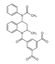 N-[1-(3,5-dinitrobenzoyl)-1,2,3,4-tetrahydro-2-methyl-4-quinolinyl]-N-phenylacetamide CAS:297157-39-2 manufacturer & supplier