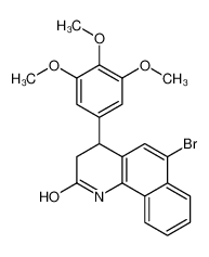 6-bromo-4-(3,4,5-trimethoxyphenyl)-3,4-dihydro-1H-benzo[h]quinolin-2-one CAS:297157-87-0 manufacturer & supplier