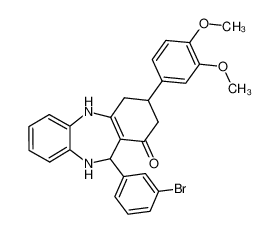 11-(3-bromophenyl)-3-(3,4-dimethoxyphenyl)-2,3,4,5,10,11-hexahydro-1H-dibenzo[b,e][1,4]diazepin-1-one CAS:297158-95-3 manufacturer & supplier