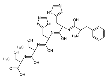 (2S,3R)-2-[[(2S,3R)-2-[[(2S)-2-[[(2S)-2-[[(2S)-2-amino-3-phenylpropanoyl]amino]-3-(1H-imidazol-5-yl)propanoyl]amino]-3-(1H-imidazol-5-yl)propanoyl]amino]-3-hydroxybutanoyl]amino]-3-hydroxybutanoic acid CAS:297180-94-0 manufacturer & supplier