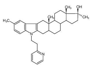 17β-Hydroxy-17α-methyl-androstano(2,3-b)-(5'-methyl-1'-(2-(pyrid-2-yl)-ethyl)-indol) CAS:2972-38-5 manufacturer & supplier