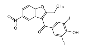 2-ethyl-3-4'-hydroxybenzoyl-3',5'-diiodo-5-nitrobenzo(b)furan CAS:29735-83-9 manufacturer & supplier