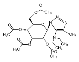 tetra-O-acetyl-1-(5-diethylamino-4-methyl-[1,2,3]triazol-1-yl)-β-D-1-deoxy-glucopyranose CAS:29751-37-9 manufacturer & supplier