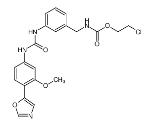 2-chloroethyl (3-(3-(3-methoxy-4-(oxazol-5-yl)phenyl)ureido)benzyl)carbamate CAS:297728-35-9 manufacturer & supplier