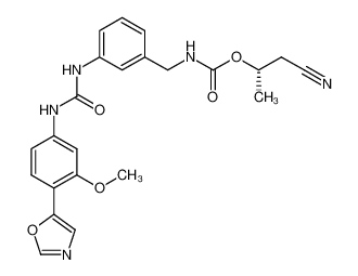 (S)-1-cyanopropan-2-yl (3-(3-(3-methoxy-4-(oxazol-5-yl)phenyl)ureido)benzyl)carbamate CAS:297728-39-3 manufacturer & supplier