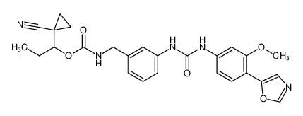 1-(1-cyanocyclopropyl)propyl (3-(3-(3-methoxy-4-(oxazol-5-yl)phenyl)ureido)benzyl)carbamate CAS:297729-11-4 manufacturer & supplier