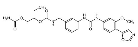 (S)-1-(carbamoyloxy)butan-2-yl (3-(3-(3-methoxy-4-(oxazol-5-yl)phenyl)ureido)benzyl)carbamate CAS:297729-96-5 manufacturer & supplier