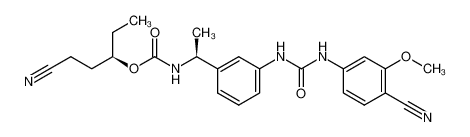 (R)-1-cyanopentan-3-yl ((S)-1-(3-(3-(4-cyano-3-methoxyphenyl)ureido)phenyl)ethyl)carbamate CAS:297729-99-8 manufacturer & supplier