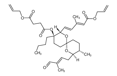 Succinic acid allyl ester (2S,3R,6S,8R,9S)-2-((1E,3E)-4-allyloxycarbonyl-3-methyl-buta-1,3-dienyl)-3-butyl-9-methyl-8-((E)-3-methyl-4-oxo-but-2-enyl)-1,7-dioxa-spiro[5.5]undec-3-yl ester CAS:297741-48-1 manufacturer & supplier