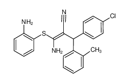 Z-α-[amino[(2-aminophenyl)thio]methylene]-4-chloro-   2-methyl-β-phenylbenzenepropanenitrile CAS:297744-46-8 manufacturer & supplier