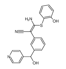 E-α-[amino[(2-hydroxyphenyl)thio]methylene]-3-[(4-pyridyl)hydroxymethyl]benzeneacetonitrile CAS:297744-71-9 manufacturer & supplier