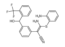 Z-α-[amino[(2-aminophenyl)thio]methylene]-3-[(2-trifluoromethylphenyl)hydroxymethyl]benzeneacetonitrile CAS:297744-72-0 manufacturer & supplier