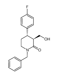 (3S,4S)-1-benzyl-4-(4-fluorophenyl)-3-(hydroxymethyl)piperidin-2-one CAS:297748-85-7 manufacturer & supplier