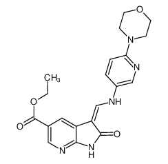 ethyl 3-({[6-(4-morpholinyl)-3-pyridinyl]amino}methylidene)-2-oxo-2,3-dihydro-1H-pyrrolo[2,3-b]pyridine-5-carboxylate CAS:297756-08-2 manufacturer & supplier