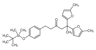 1-(4-((tert-butyldimethylsilyl)oxy)phenyl)-5,5-bis(5-methylfuran-2-yl)hexan-3-one CAS:297767-42-1 manufacturer & supplier