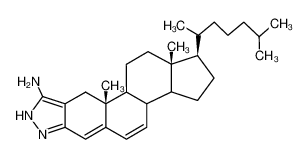 1'(2')H-cholesta-4,6-dieno[3,2-c]pyrazol-5'-ylamine CAS:2981-38-6 manufacturer & supplier