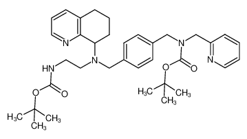 tert-butyl (4-(((2-((tert-butoxycarbonyl)amino)ethyl)(5,6,7,8-tetrahydroquinolin-8-yl)amino)methyl)benzyl)(pyridin-2-ylmethyl)carbamate CAS:298182-20-4 manufacturer & supplier