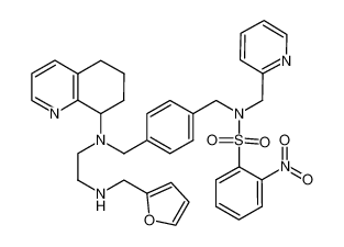 N-(4-(((2-((furan-2-ylmethyl)amino)ethyl)(5,6,7,8-tetrahydroquinolin-8-yl)amino)methyl)benzyl)-2-nitro-N-(pyridin-2-ylmethyl)benzenesulfonamide CAS:298182-41-9 manufacturer & supplier