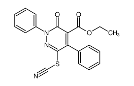 ethyl 3-oxo-2,5-diphenyl-6-thiocyanato-2,3-dihydropyridazine-4-carboxylate CAS:298184-05-1 manufacturer & supplier