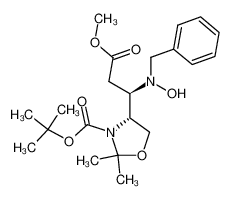 methyl (3R,4R)-3-(N-benzylhydroxyamino)-4-(tert-butoxycarbonylamino)-5-hydroxy-4,5-N,O-isopropylidenepentanoate CAS:298198-07-9 manufacturer & supplier