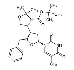 1-{(3R,5S)-2-benzyl-3-[(4R)-3-(tert-butoxycarbonylamino)-2,2-dimethyl-1,3-oxazolidin-4-yl]isoxazolidin-5-yl}thymine CAS:298198-27-3 manufacturer & supplier